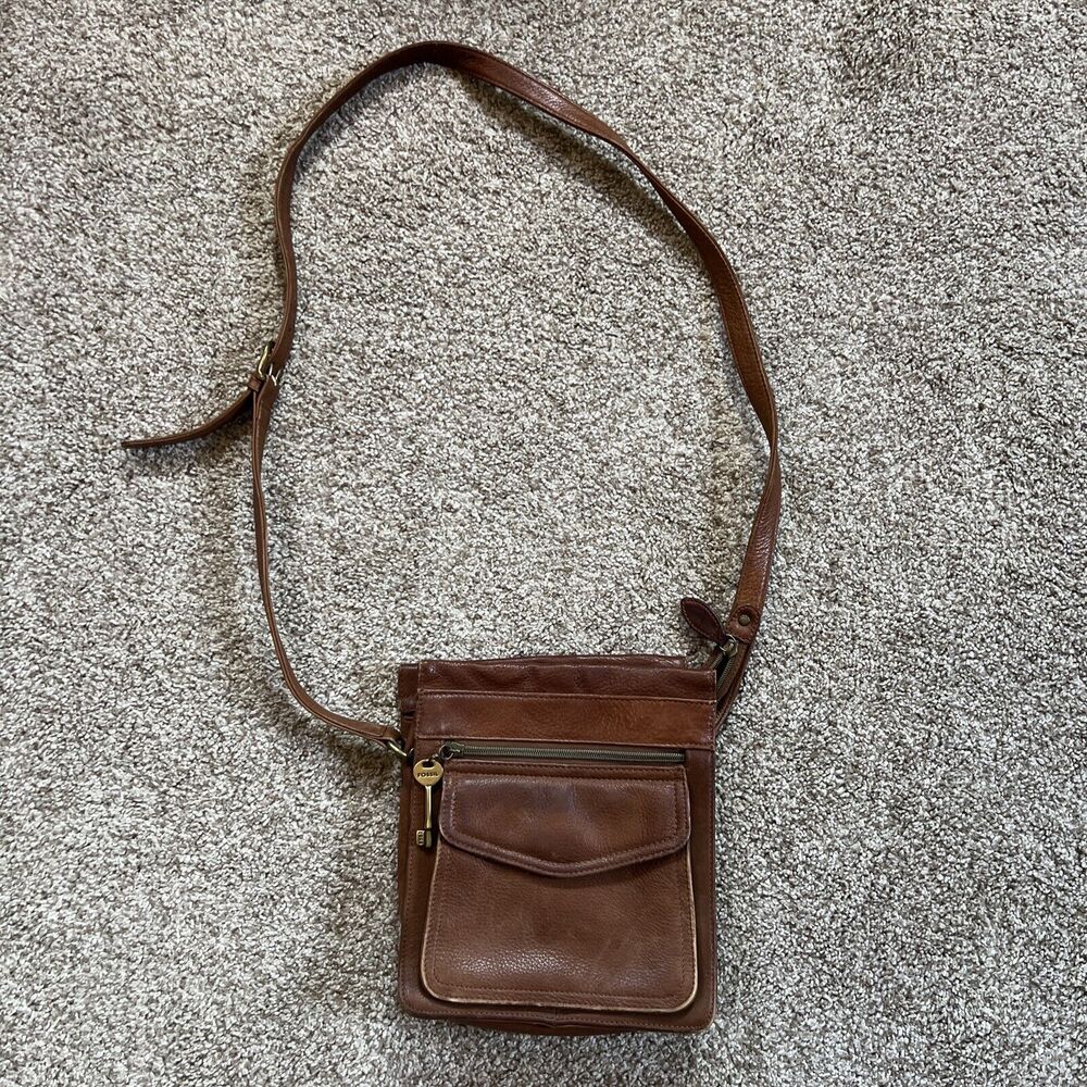 Fossil Camel Brown Crossbody Purse